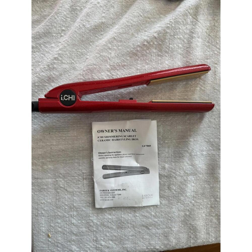 iCHI Shimmering Scarlet Ceramic Hairstyling Iron GF7060